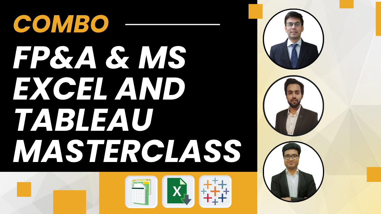 Combo for FPA, Excel and Tableau MasterClass
